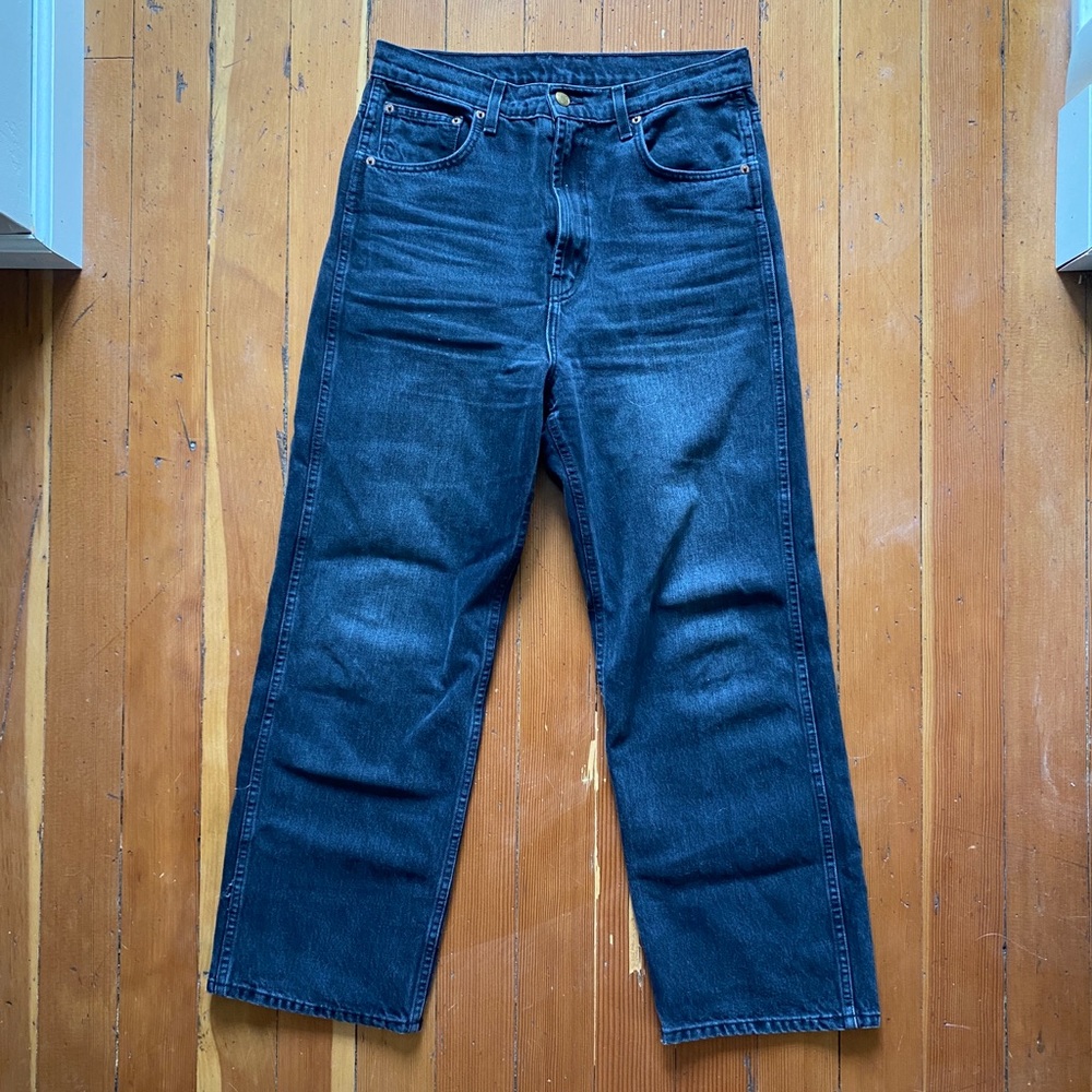 B Sides Plein Relaxed Jeans, Stil Black Wash